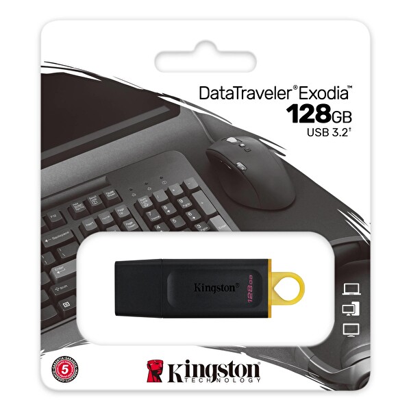 Kingston Exodia USB3.2 Gen1 128 GB USB Bellek