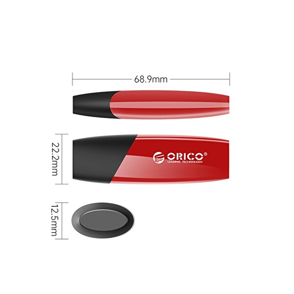 Orico USB 2.0 8 GB Kırmızı Flash Bellek