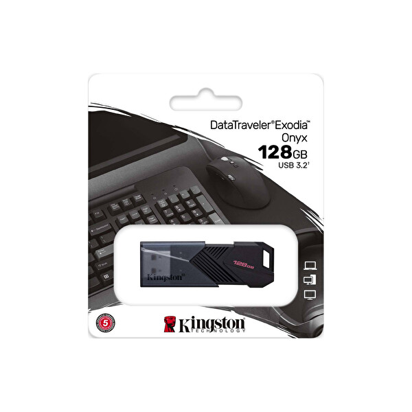 Kingston Data Traveler Exodia Onyx DTXON/128GB 128 GB USB 3.2 Gen 1 Flash Bellek