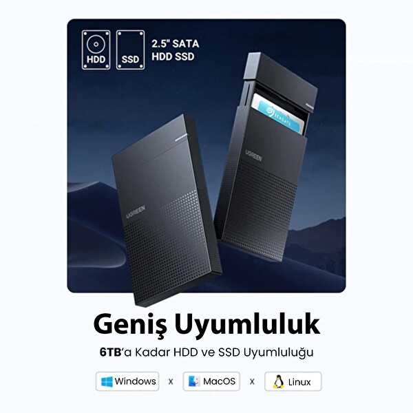 Ugreen 30725 USB 3.0 Micro B 2.5