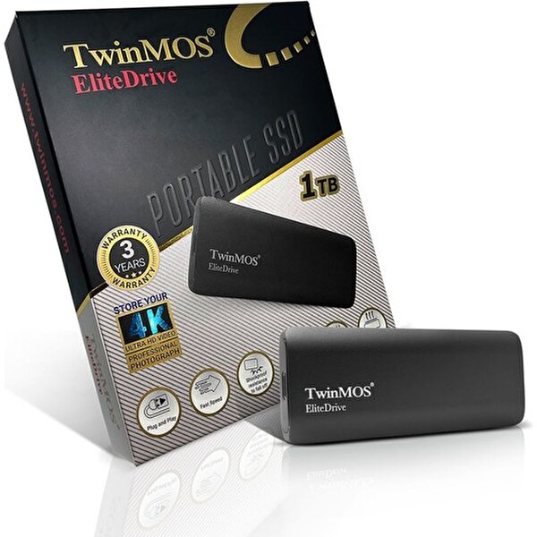 TwinMOS PSSDGGBMED32 1 TB USB 3.2 Type-C Taşınabilir External SSD