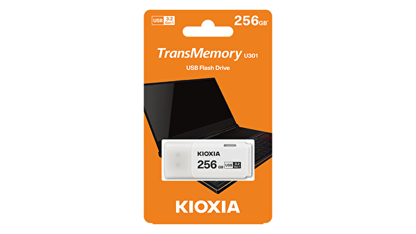 Kioxia Kioxia TransMemory U301 LU301W256GG4 256 GB USB 3.2 Gen 1 Beyaz Flash Bellek