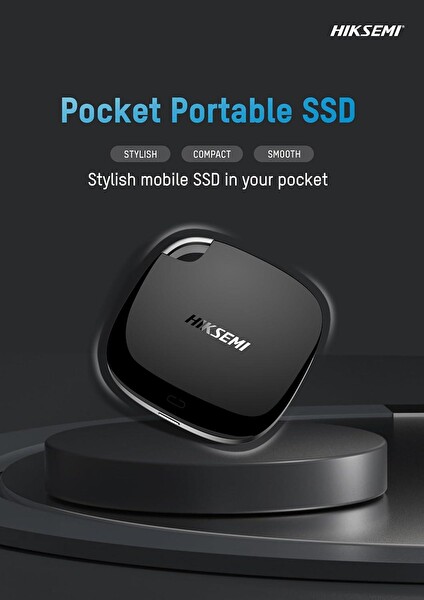 Hiksemi HS-ESSD-T100 512 GB USB 3.0 Taşınabilir SSD Siyah