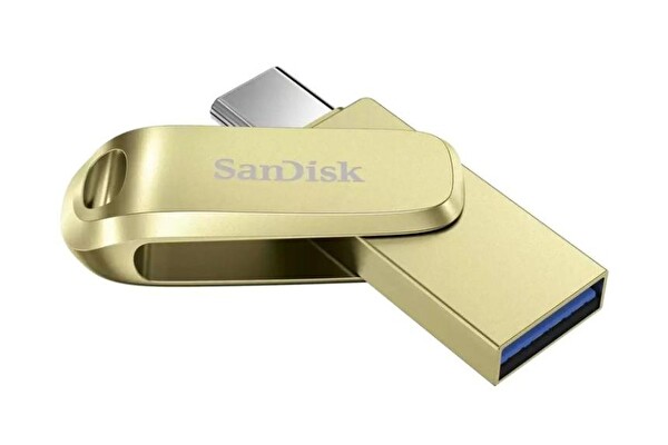Sandisk Ultra Dual Drive Luxe 512 GB SDDDC4-512G-G46GD TYPE-C Gold USB Bellek