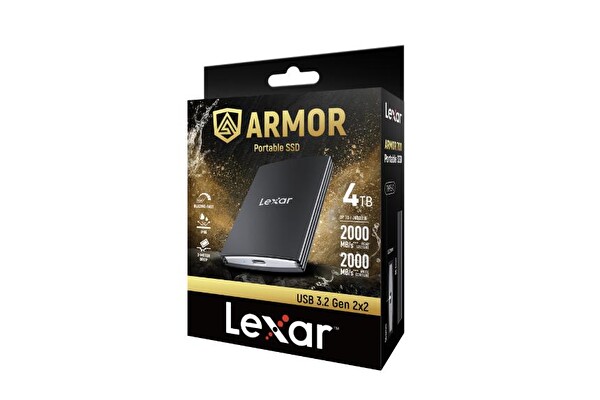 Lexar External 4 TB LAR700X004T-RNBNG 2000MB/s USB 3.2 Taşınabilir SSD Disk