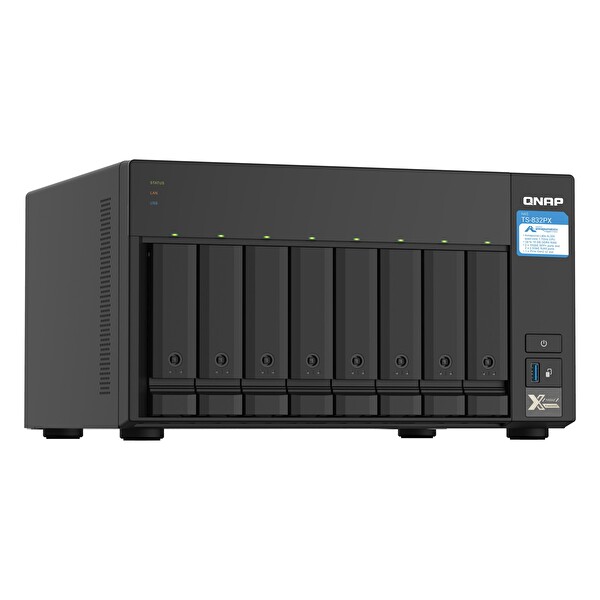 Qnap TS-832PX (8x24 TB Desteği) RAID (0-1-5-6-10-50-60) NAS Depolama Ünitesi