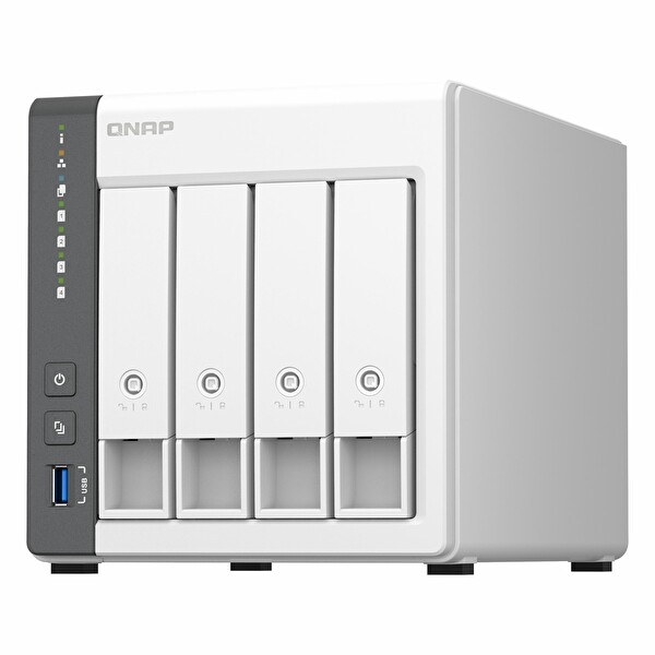 Qnap TS-433-4GB Nas Kayıt Cihazı 4 GB RAM Tower Tipi Nas 4 Yuvalı Depolama Ünitesi