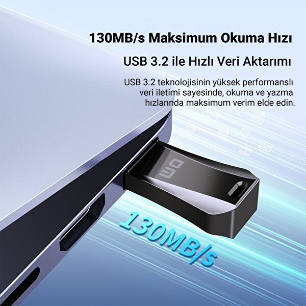 DM PD236 Metal USB 3.2 Gen 1 32 GB Hızlı USB Flash Bellek