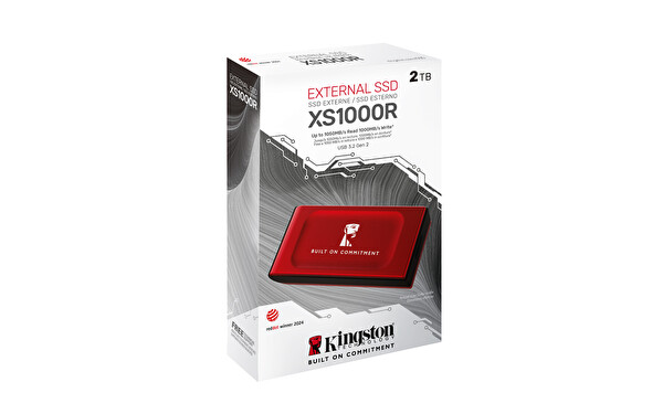 Kingston SXS1000 SXS1000R/2000GA 2 TB USB 3.2 Kırmızı Taşınabilir SSD