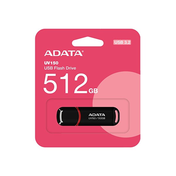 Adata UV150 512 GB USB3.2 Gen1 Black Flash Bellek
