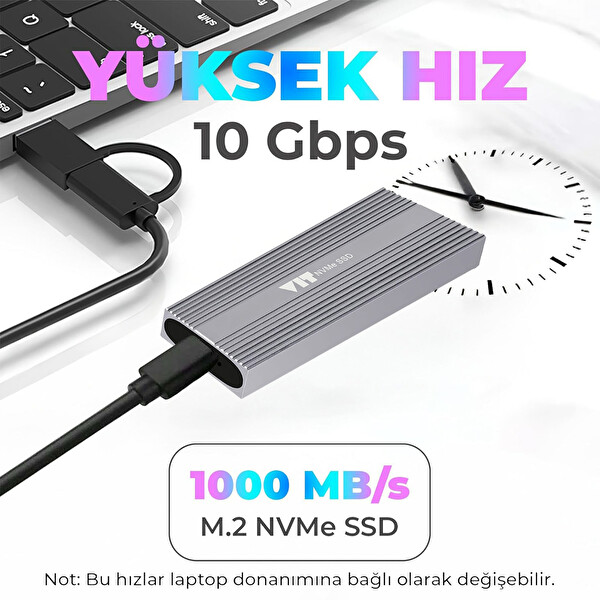 VIT VDK01 USB 3.1 Gen2 10Gbps Metal Taşınabilir SSD Kutusu
