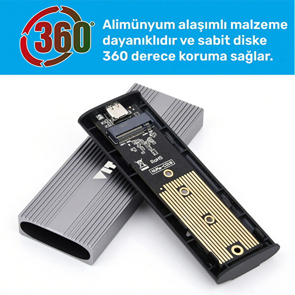 VIT V512GB 512 GB USB 3.1 Gen 2 - Metal Kasa Taşınabilir Disk