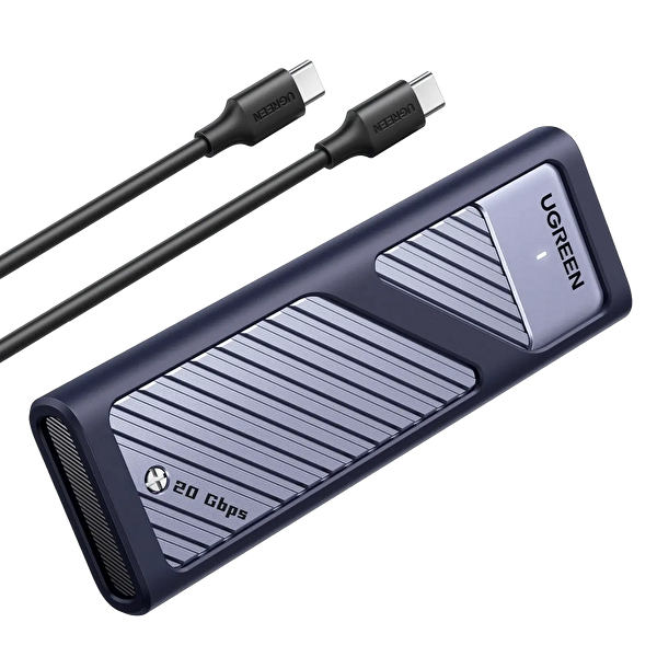 Ugreen 35576 CM559 USB-C 3.2 Gen 2x2 M.2 NVMe SATA SSD 20Gbps M-Key - B+M Muhafazası ve Soğutma Pedi