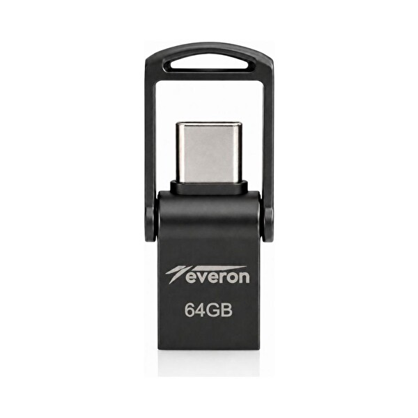 Everon EVR-OTG-64 64 GB TypeC USB OTG 3.0 Metal Flash Bellek