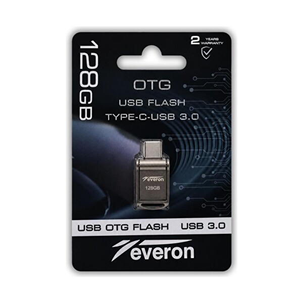 Everon EVR-OTG128 128 GB TypeC USB OTG 3.0 Metal Flash Bellek