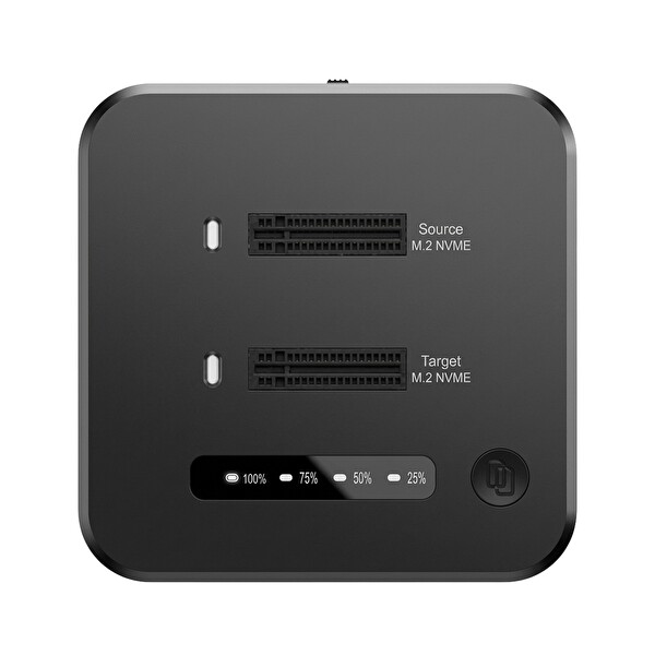 Juo JHD38 Dual M.2 NVMe SSD Offline Clone Docking Station 16TB Type-C 10Gbps USB 3.2 Klon Fonksiyonlu Disk İstasyonu