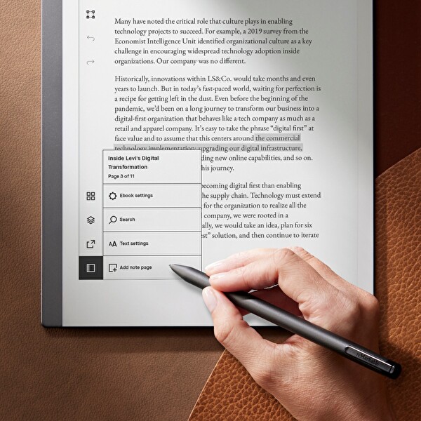 Remarkable 2 Paper Tablet + Marker Plus + Siyah Kapaklı Kılıf