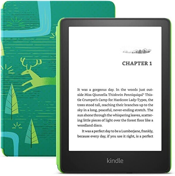 Amazon Kindle Amazon Kindle Paperwhite Kids 6.8" 8 GB Yeşil Zümrüt Ormanı E-Kitap Okuyucu