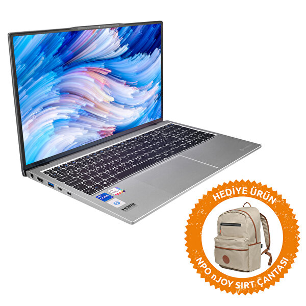 Everest  EverBook EB-21A8 i5 1135G7 15.6" 16 GB RAM 512 GB SSD FHD FreeDOS Taşınabilir Bilgisayar