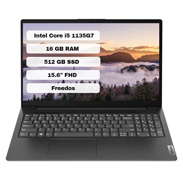 Lenovo Lenovo V15 G2 ITL 82KB00HWTX16 Intel Core i5 1135G7 15.6" 16 GB RAM 512 GB SSD MX350 FHD FreeDOS Laptop