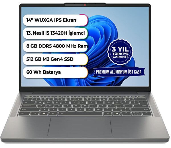 Lenovo IdeaPad Slim 3 14IRH10 83K00028TR Intel Core i5 13420H 14