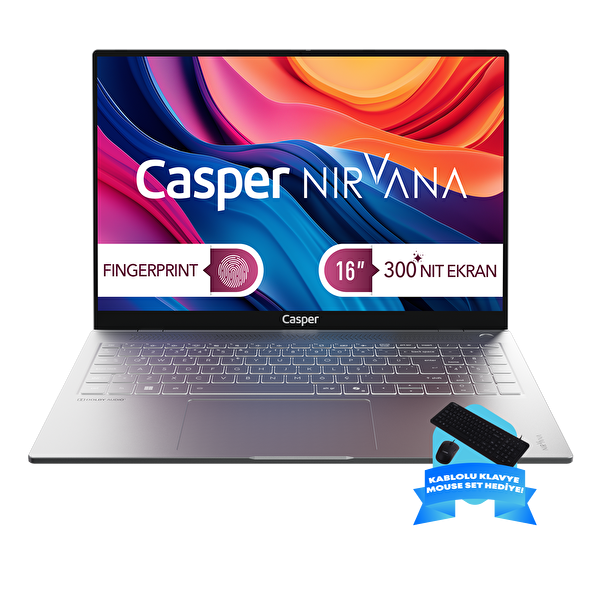 Nirvana S100 300NIT Intel Core 5-210H 16GB DDR5 RAM 1TB SSD W11H Kablolu Klavye-Mouse Set S100.210H-BF00P-G-F-D2D1