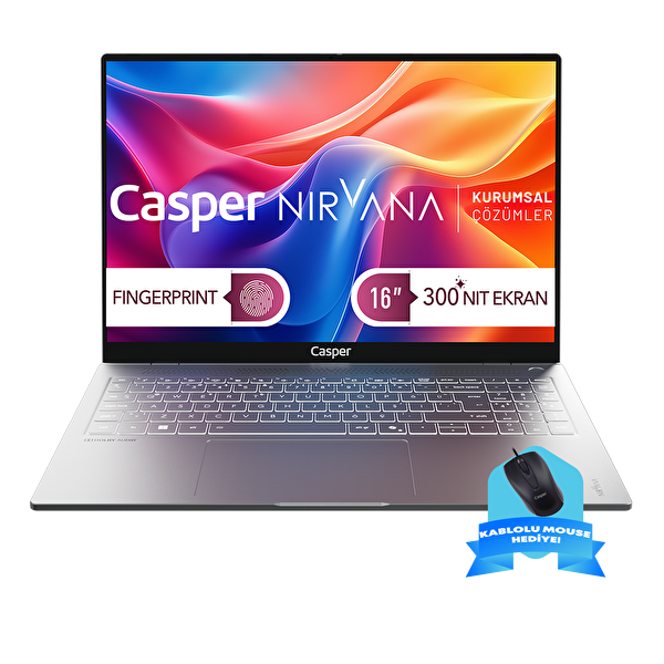 Casper Nirvana S200 300NIT i5-13420H 8GB DDR5 RAM 500GB SSD Freedos Kablolu Mouse S200.1342-8V00X-G-F-KM35S