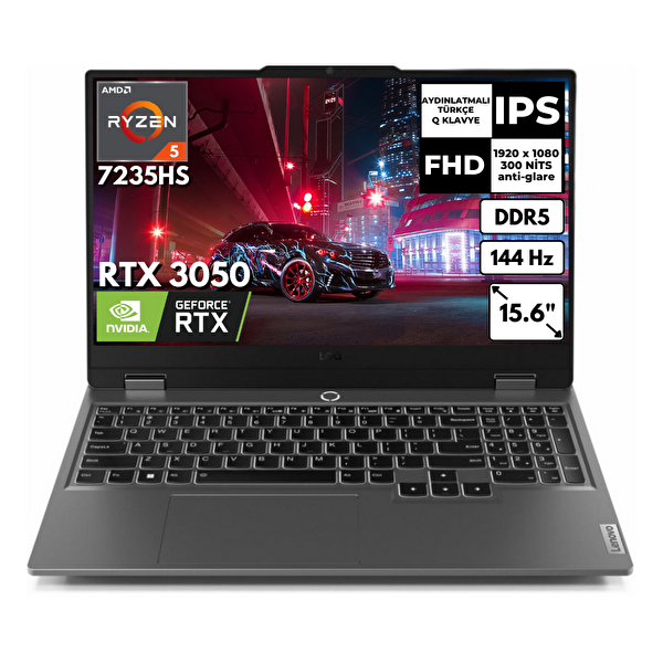 Lenovo LOQ 15ARP9 AMD Ryzen 5 7235HS 16 GB RAM 1 TB SSD 6 GB RTX3050 15.6
