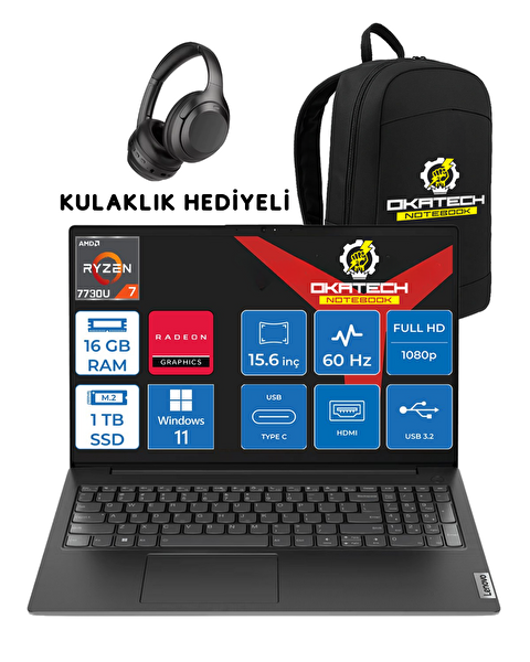 Lenovo V15 Ryzen 7 7730U 15.6