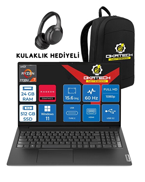 Lenovo V15 RYZEN 7 7730U 15.6