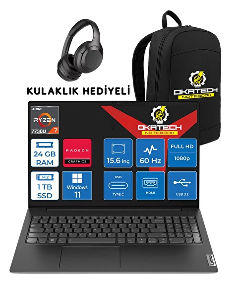 Lenovo V15 RYZEN 7 7730U 15.6