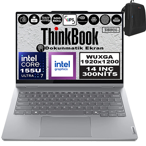 Lenovo Thinkbook 14 2In1 G4 LML T21MX002VTRP24 Ultra 7 155U 14