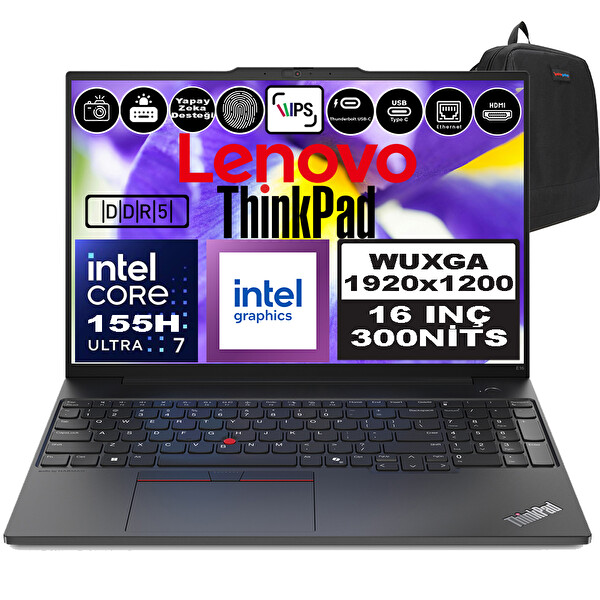 Lenovo Thinkpad E16 Gen2 21MA002UTXF19 Ultra 7 155H 16