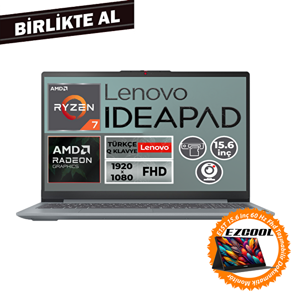 Lenovo IdeaPad Slim 3 Ryzen 7 5825U 82XM00U4TX 015 15.6
