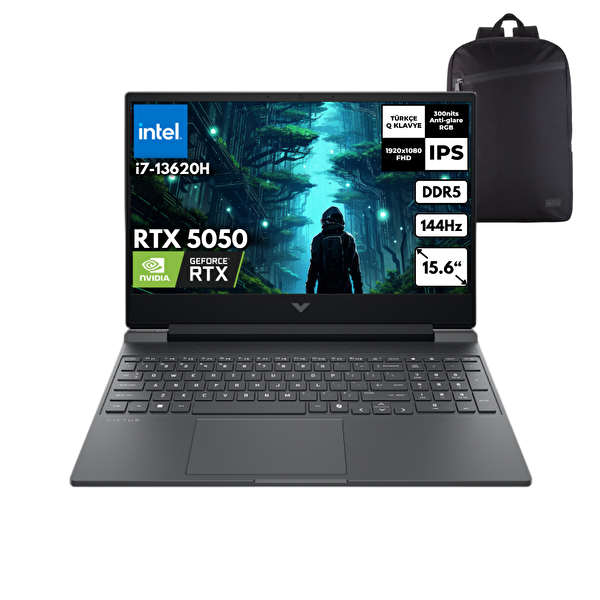 HP Victus 15-FA2036NT i7-13620H 40-GBDDR5 4 TBSSD RTX5050 (8GB-GDDR7) 15.6