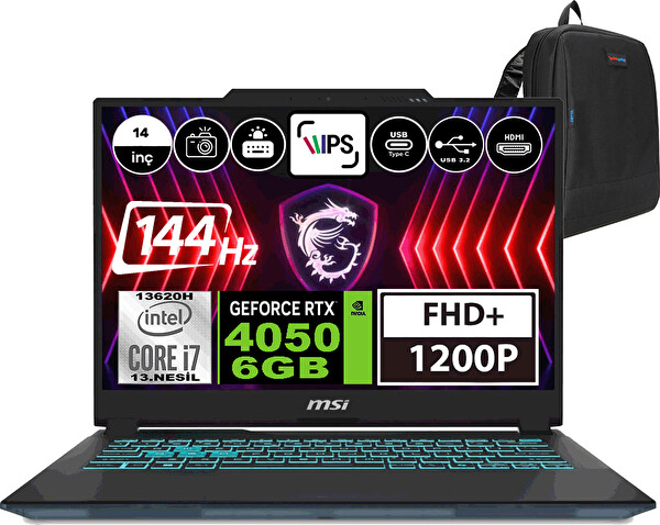 MSI Cyborg 14 Core i7 13620H 96GB 4 TB SSD RTX4050-6GB W11Home 14