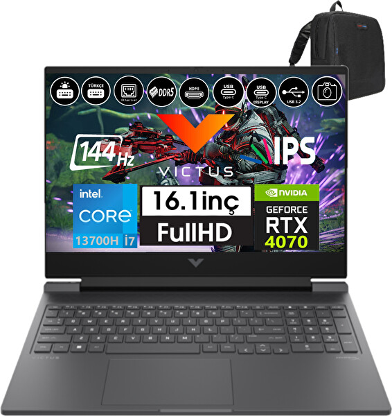 HP Victus 16-R0071NT i7 13700H 64 GB RAM 4 TB SSD 8 GB RTX 4070 W11Home 16.1