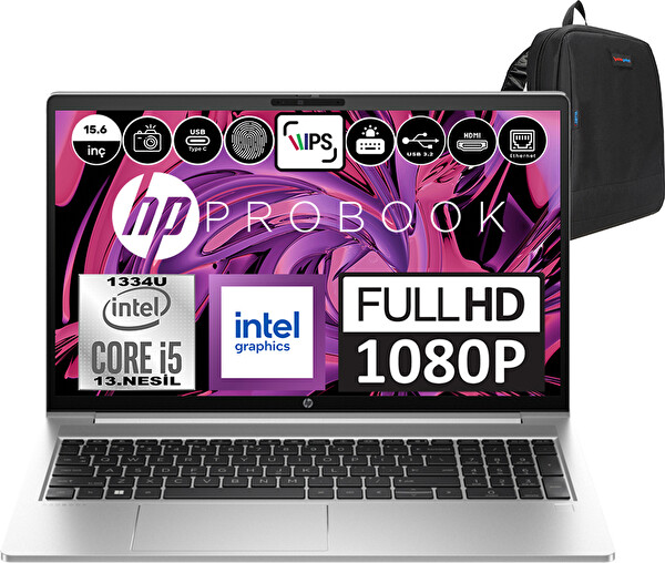 HP Probook 450 G10 Core i5 1334U 8 GB RAM 2 TB SSD Iris Xe FreeDOS 15.6
