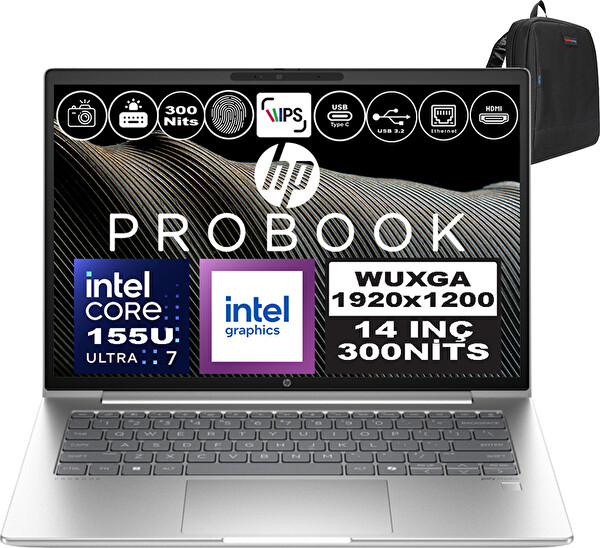 HP Probook 440 G11 Core Ultra 7 155U DDR5 32 GB RAM 512 GB SSD Boost 14