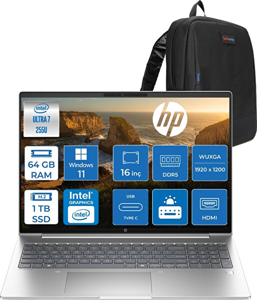 HP Probook 4 G1I Core Ultra 7 255U 64 GB RAM 1 TB SSD Grafik 16