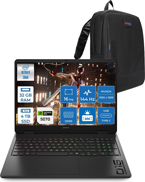 HP Omen Slim Core Ultra 9 285H 32 GB RAM 4 TB SSD 8 GB RTX 5070 16