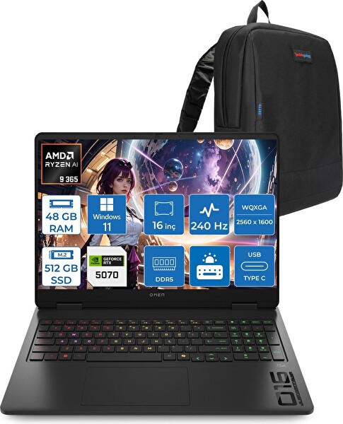HP Omen Amd Ryzen 9 365 48 GB RAM 512 GB SSD 16