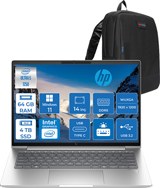 HP Elitebook 640 G11 Ultra 5 125U DDR5 64 GB RAM 4 TB SSD Boost 14