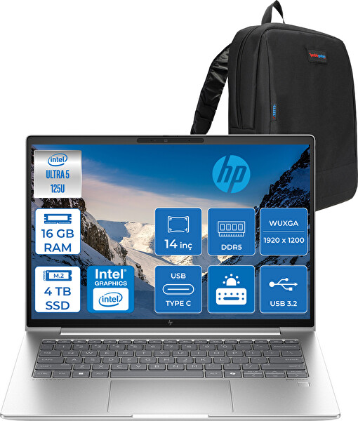 HP Elitebook 640 G11 Core Ultra 5 125U 16 GB RAM 4 TB SSD Boost 14