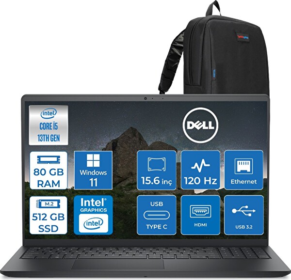 Dell Pro 15 Essential Core i5 1334U 4.6 GHz 80 GB 512 GB SSD W11Home 15.6