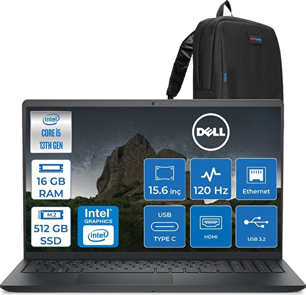 Dell Pro 15 Essential Core i5 1334U 4.6 GHz 16 GB 512 GB SSD FreeDOS 15.6