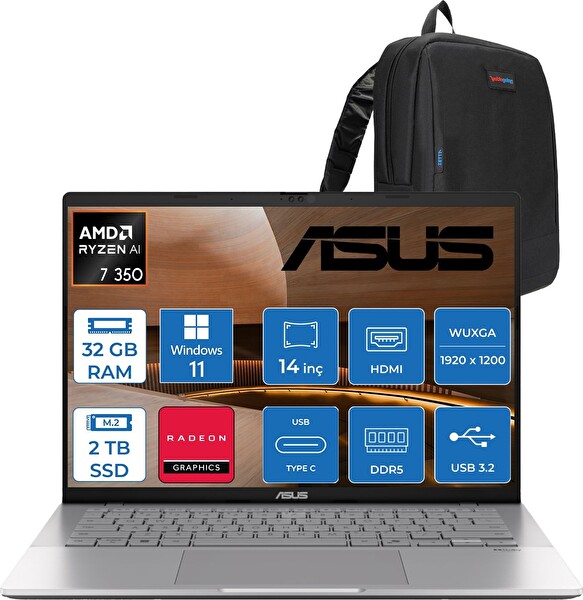 Asus Vivobook S14 M3407KA Ryzen AI 7 350 32 GB RAM 2 TB SSD 14