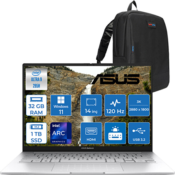 Asus Zenbook 14 Core Ultra 9 285H 32 GB RAM LPDDR5X 1 TB 14