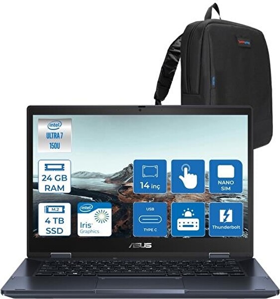 Asus Expert Book Ultra 7 150U 24 GB RAM 4 TB SSD Iris x Graphics 14