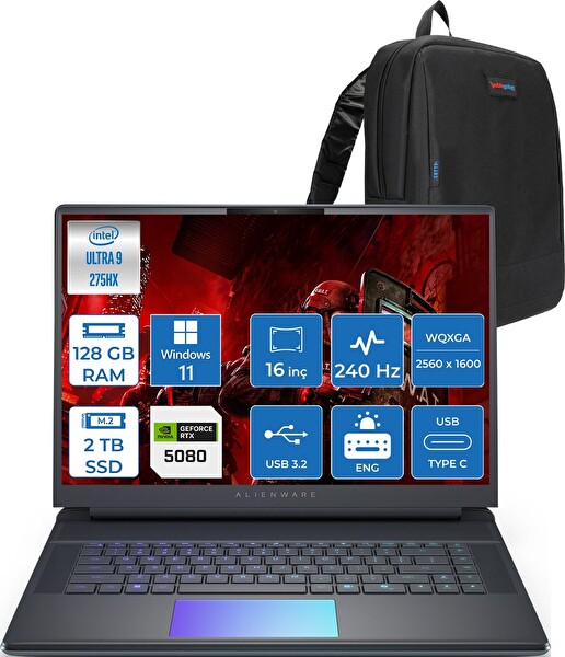 Dell Alienware 16 Ultra 9 275HX 128 GB RAM 2 TB SSD 16GB RTX5080 175W 16